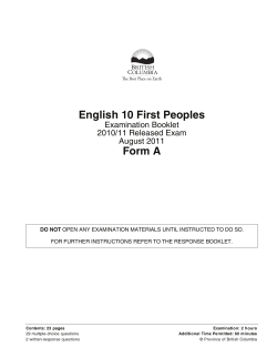 Exam - Province of British Columbia
