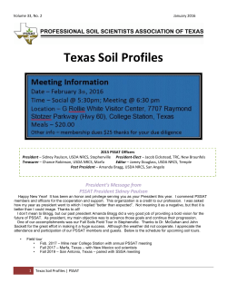 Texas Soil Profiles - Professional Soil Scientists Association of Texas