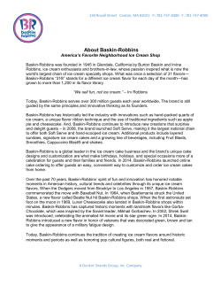 About Baskin-Robbins - Amazon Web Services