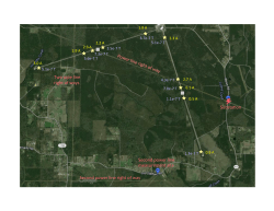 Substa on Second power line right of way Second power line