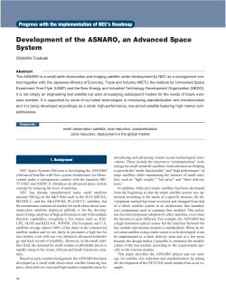 Development of the ASNARO, an Advanced Space