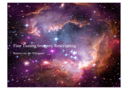 Fine Tuning Imagery Rescripting