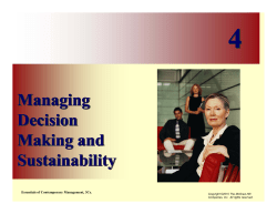 Decision making - NSCC Online Learning