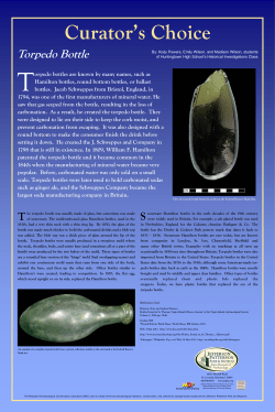 Torpedo Bottle - Jefferson Patterson Park and Museum