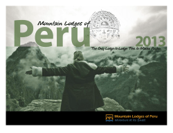 Mountain Lodges of Peru