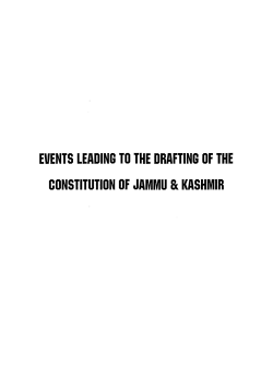 events leading to the drafting of the constitution of