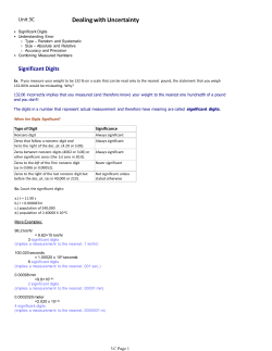 Dealing with Uncertainty