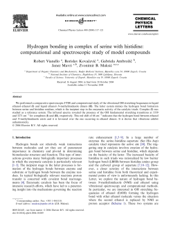 Hydrogen bonding in complex of serine with histidine: computational