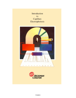 360643: Introduction to Capillary Electrophoresis