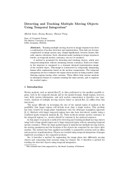 Detecting and Tracking Multiple Moving Objects Using - CS