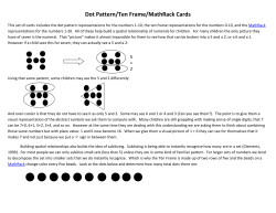 Dot Pattern/Ten Frame/MathRack Cards