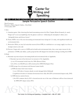 Sample Persuasive Speech Outline