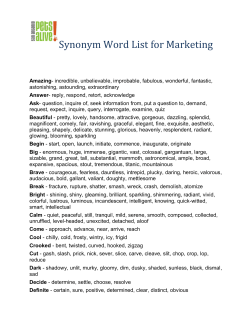 Synonym list SAPA - San Antonio Pets Alive