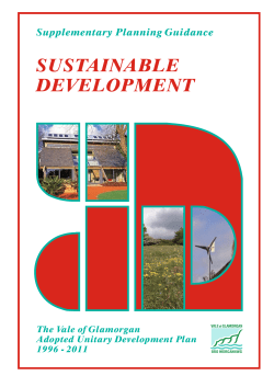 Sustainable Development - Vale of Glamorgan Council