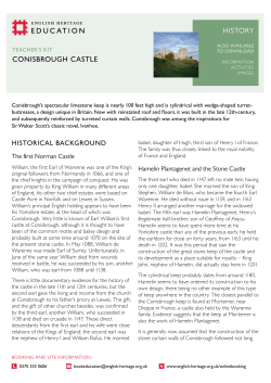 conisbrough castle history