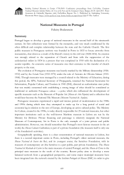 National Museums in Portugal - Link&ouml;ping University Electronic Press