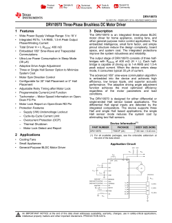 DRV10970 Three-Phase Brushless DC Motor