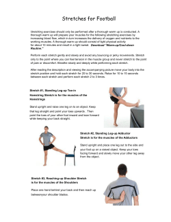 Stretches For Football
