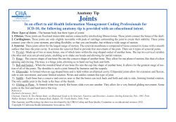 Joints - California Health Information Association
