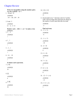 Chapter 2 Book Review Answers