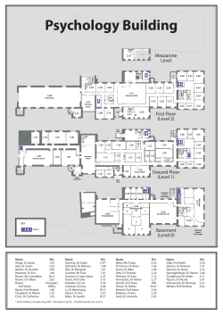 Psychology and Neuroscience floor plans