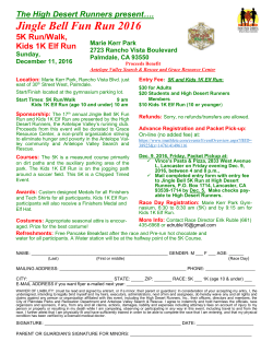 Jingle Bell Fun Run 2016