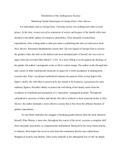 Simulations of the Androgynous Society