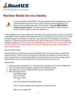 To receive your MMSI number INSTANTLY, click here to complete