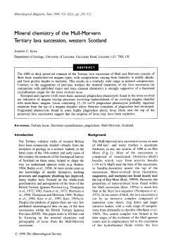Mineral chemistry of the MulI-Morvern Tertiary lava succession