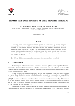 Electric multipole moments of some diatomic molecules
