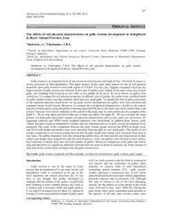 ORIGINAL ARTICLE The effects of soil physical characteristics on