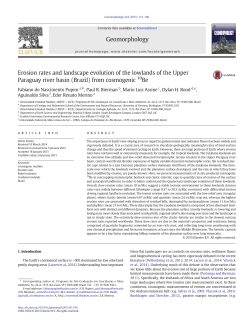 Erosion rates and landscape evolution of the lowlands of the Upper