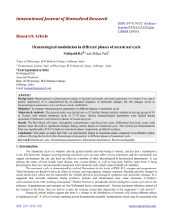 International Journal of Biomedical Research Research