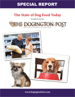 The State Of Dog Food Today