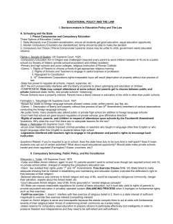 educational policy and the law - Washington University School of Law