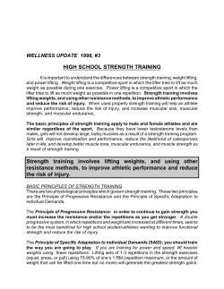 high school strength training - Iowa High School Athletic Association