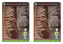 Helen`s Honey Hob cakes
