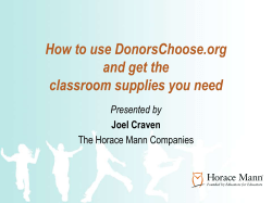 DonorsChoose Presentation
