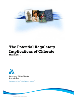 Chlorate - American Water Works Association