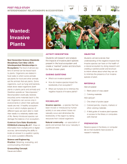 Sample Lesson (Wanted: Invasive Plants)
