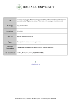 Taxonomy and phylogeny of pheretimoid earthworms (Clitellata