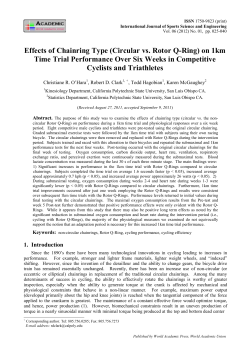 Effects of Chainring Type (Circular vs. Rotor Q