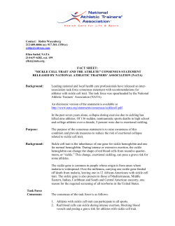 Fact Sheet - National Athletic Trainers` Association