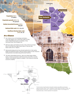 San Antonio-New Braunfels - At the Heart of Texas: Cities` Industry