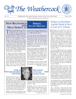 Fall - Saint Nicholas Society