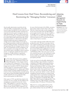 Hard Lessons from Hard Times - University of Alaska System