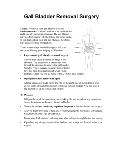Gall Bladder Removal Surgery - Spanish