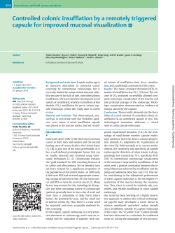 Controlled colonic insufflation by a remotely triggered capsule for