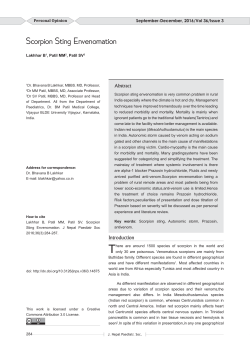 PO_Scorpion Sting Envenomation_Lakhhar B.indd