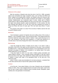 The red Galician wines, the next hot spot for Spanish wines?